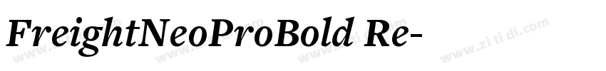 FreightNeoProBold Re字体转换
